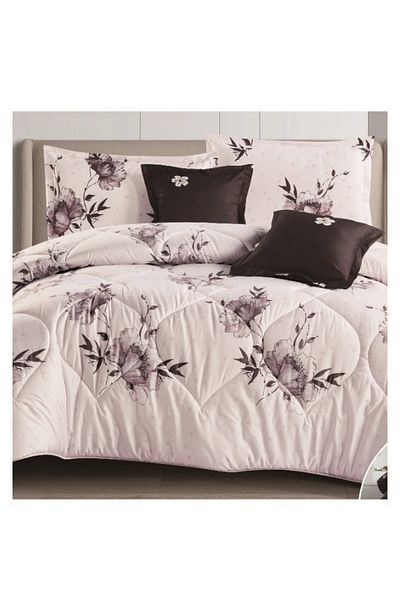 smart home Double-sided comforter set, 6-piece bedspread, 6-piece comforter with filling, 100% microfiber
