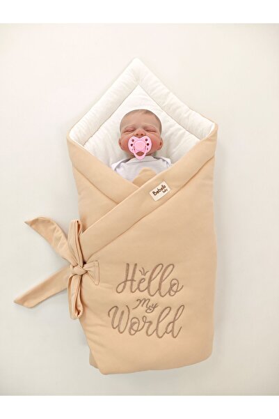 Bebella 100% Cotton Special Fabric Baby Swaddle Blanket – Hospital Release & Newborn with Embroidery Detail