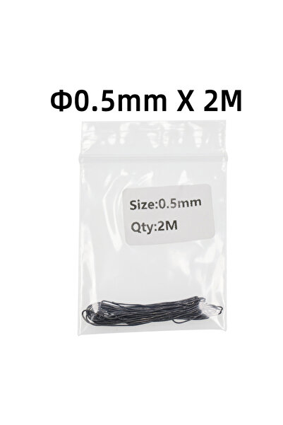 Choice سلك قيادة دائري ناعم 0.5 مم 2 متر 0.5-2 مم، خيط وزن جسم الحوريات، مادة...