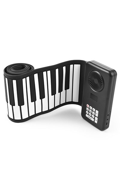 Choice black 88 Key Portable Piano Handroll Electronic Piano Environmental Silicone Foldable Piano Home Pra