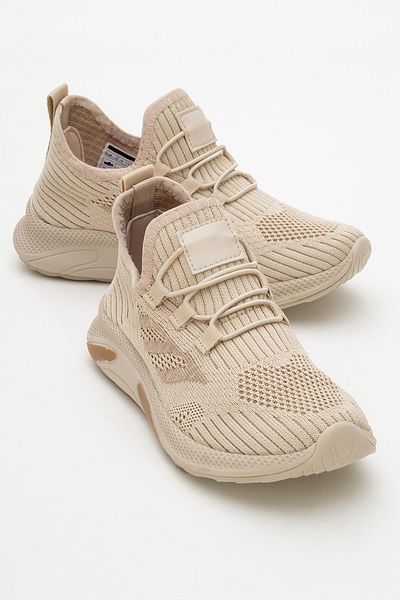 CCWAY AYAKKABI Tricotaj Pantofi Sport Copii 31-35 BEJ