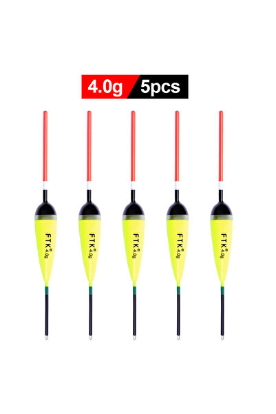 Choice عوامة صيد من 4 إلى 5 قطع من FTK، 5 قطع/عبوة، الحجم: 2 إلى 4 جرام، الطو...