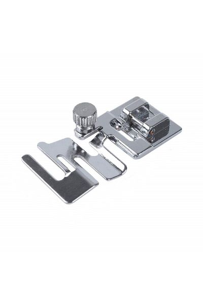 Choice WHITE Domestic Sewing Machine Parts Foot Presser Foot Rolled Hem Feet Elastic Cord Band Fabric Stret