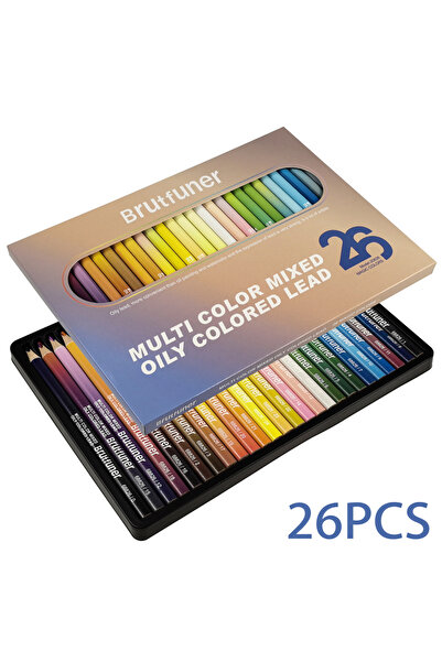 Choice 26 لونًا، 26 قطعة من أقلام الرصاص الزيتية متعددة الألوان، أقلام رصاص م...