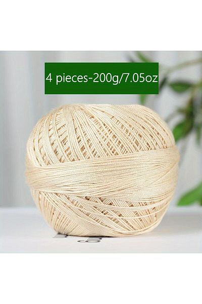 Choice 21 1PC Premium Mercerized Silk Lace Yarn Bundle-Soft, Durable, Vibrant Colors for DIY Knit & Crochet