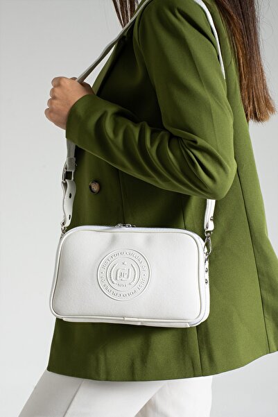 Just Polo Bonnie 6000 Lk Faux Leather Brand Printed 5 Compartment Women's Messenger and Shoulder Bag (Size: 26X16 cm)