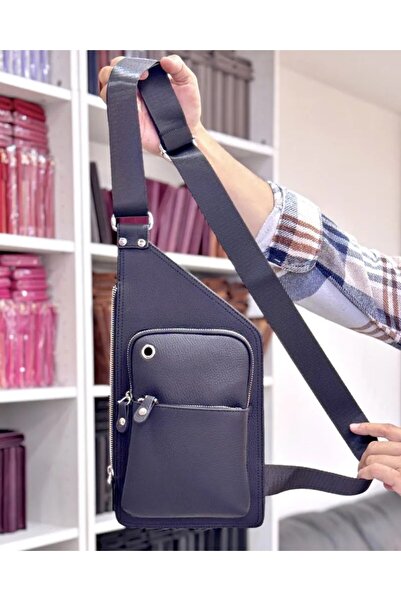 Fil Deri Genuine Leather - Zippered - Hanger - Cable Compartment - Shoulder Bag 2099