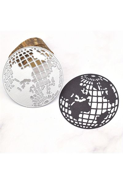 Choice Globe Shape Metal Cutting Dies for Travel Theme Greetings Card Making DIY