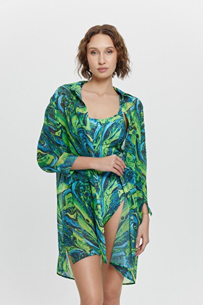 Louren P15089 Cămașă din șifon U/K PAREO