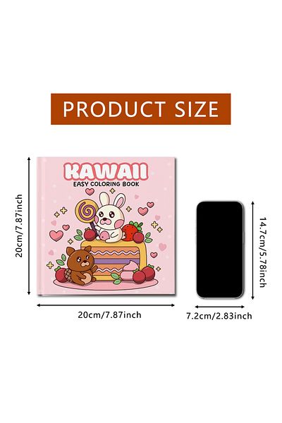 Choice X1-1160 Kawaii Easy Coloring Book for Adult and Teen Relaxing Cartoon Picture Book Halloween Adorabl