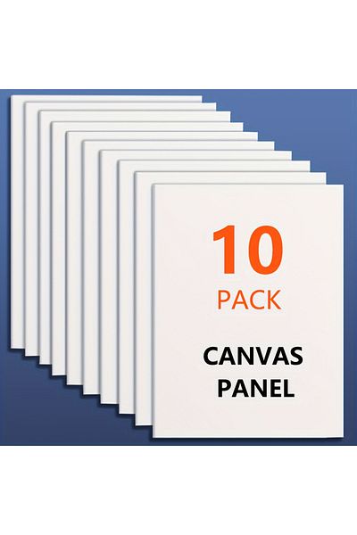 Choice 10pcs Canvas Panels 10-Pack 7x9.45 Inch Premium Thick Canvas Panels - Art Painting White Blank Canva