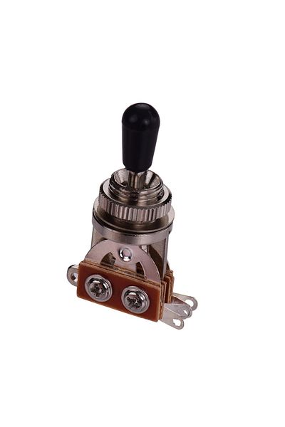 Choice Silver M00971 3 Way LP SG Elecric Guitar Switch 3-Position Pick-up Selector Toggle Silver/Black Top