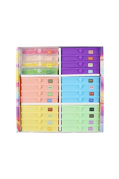 Choice 24Pcs Boxed Tray New Diamonds Painting Art Tool Tray With Storage Box DIY Mosaic Diamond embroidery
