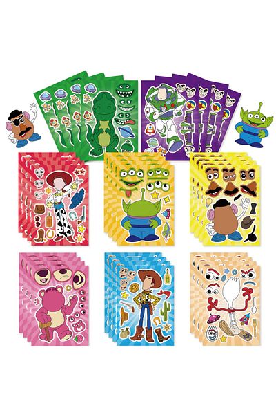 Miniso 8pcs sticker Miniso Toy Story Party Favors Birthday Party Supplies Gift Bag Goody Bag Pinata Fillers