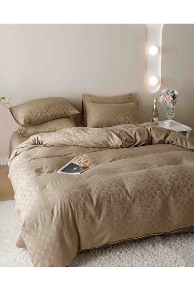 CHIRASO CHIRASO Jacquard & Finet Linen, Sheet 230x250cm, Duvet Cover, 4 Pillowcases