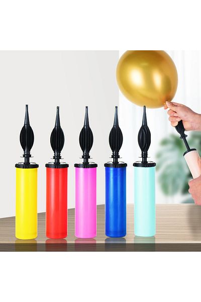 Choice 3Pcs RandomColor 1/3/5 Pcs Random Balloon Pump Air Inflator Hand Push Portable Balloon Accessories F