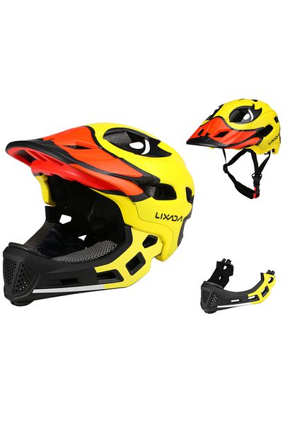 Choice As picture Lixada Kids Detachable Full Face Bike helmet Children's Sports Child Cycling mtb Motorcyc