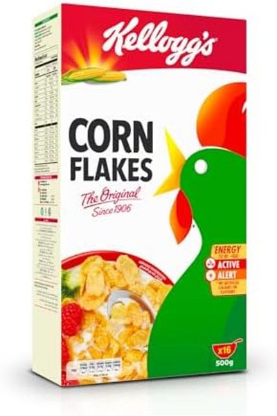 Kellogg's Corn Flakes Original | 500g | Nourishing Breakfast | Cholesterol Free | High in Vitamins B