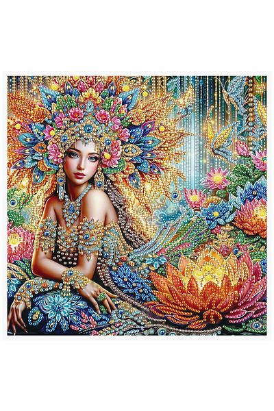 Choice Beautiful woman DIY Beautiful woman Special Shape Diamond Kit for Beginners and adults,Diamond Art P