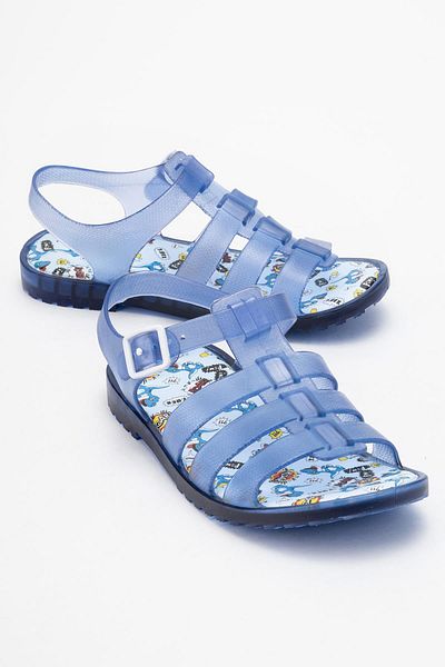 CCWAY AYAKKABI Children's Lighted Transparent Sandals Laci̇