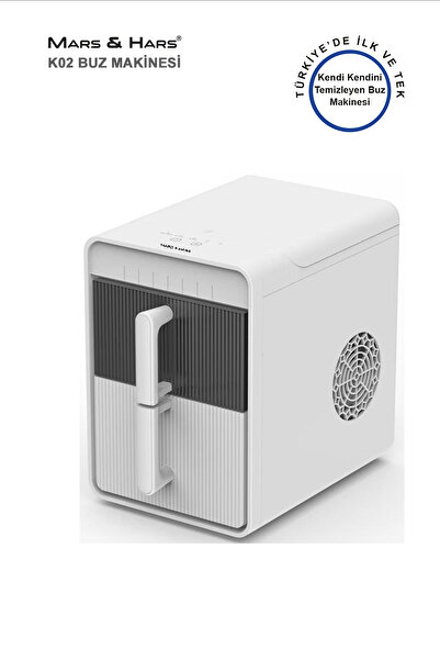 Mars & Hars UV-C Teknoloji-Kendi kendini Temizleyen Çekmece Tipi Set Üstü Buz Makinesi 12Kg/24Saat Kapasite
