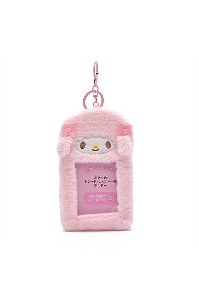 Miniso pink Kawaii Cartoon Plush Disney Stitch Strawberry Bear 3-Inch Cards Holder Cute Girl Idol Photo Sto
