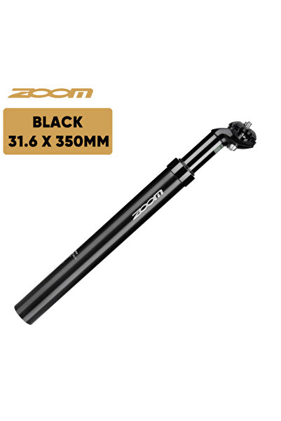 Choice عمود مقعد دراجة ZOOM أسود بقطر 31.6 مم، أنبوب مقعد دراجة جبلية بمقاس 2...