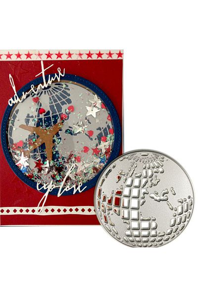 Choice Globe Shape Metal Cutting Dies for Travel Theme Greetings Card Making DIY