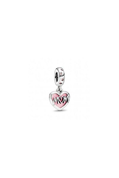 Kelan Charm argintiu pandantiv – Inimă Love Mom, cadou elegant pentru mame