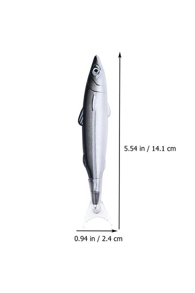 Choice 2 pcs Black 2Pcs Salted Fish Ballpoint Pen The Gift Salt Shape Pen Fish Advertising Ballpoint Pen Fi