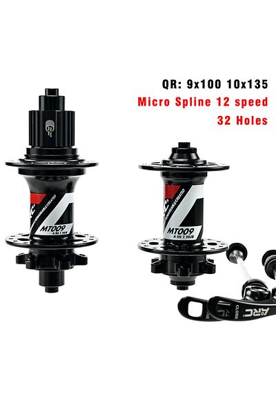 Choice MS 12S 32H QR ARC MTB Hub 28H / 32H / 36H Micro Spline 12 Speed Disc Brake Bearing Hub 6 Pawls 114 C