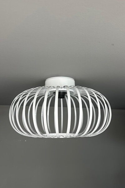 Bamyum Este Beyaz Plafonyer Avize İç Mekan Aydınlatma Dekoratif Mutfak Hol Ca...