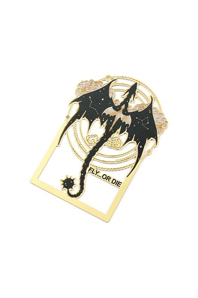 Miniso SQ0838 Metal Dragon Hollow Bookmark Cartoon Page Marker Antiquity Mysterious Magic Dragon Bookmark S