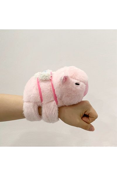 Choice 2 Animal Capybara Fox Wristband Plush Doll Toys Soft Wrist Band Christmas Gifts