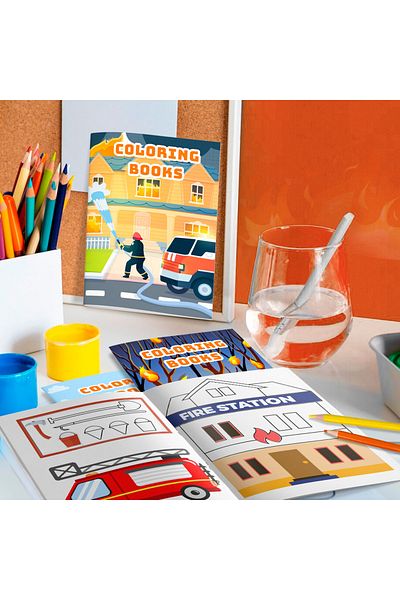 Choice Fire Truck Coloring Book, 24 Pcs Fire Fighter Coloring Book for Kids/Fireman Coloring Book&12 Pcs...