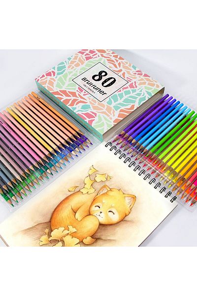 Choice 80 Color 80 Colors Assorted Soft Tone Oil Coloring Pencils in Box Hand Drawing Graffiti Art Student