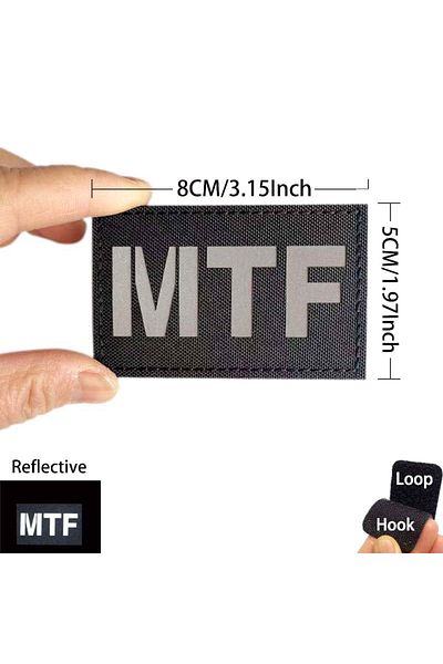 Choice MTF MTF Emblem Mobile Task Forces Foundation SCP Patches with Hook and Loop,Reflective Military Stic