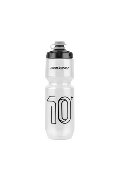 Choice Translucent White BOLANY Sports Bottle 10th Rubber Transparent Plastic with lid Bottle 750ML Portabl