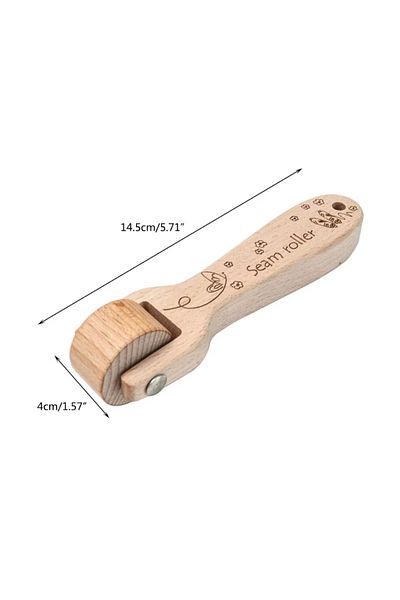 Choice 1pcs 1pcs Wooden Pressing Wheel Sewing Tools Seam Roller Pressing Wheel Seam Roller Wallpaper Roller