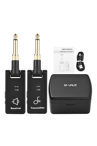Choice M-VAVE WP-8 Wireless Transmission System Electric Guitar Receiver & Transmitter Built-in Battery ...