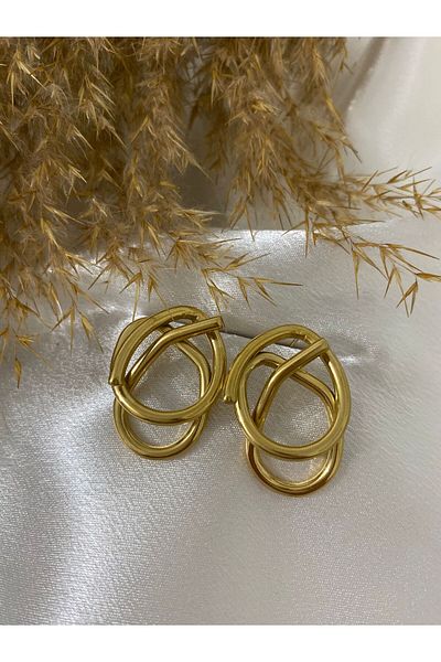 stainless steell Knot Steel Earring