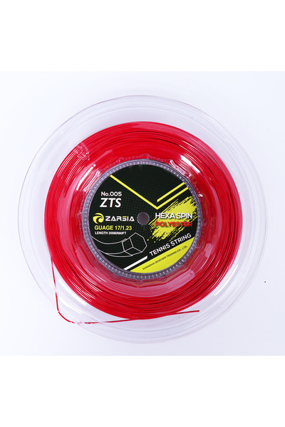 Choice أوتار مضرب تنس ZARSIA سداسية متينة من البوليستر، 1.23 مم، 200 متر، بكر...
