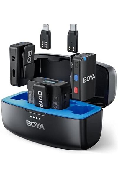 BOYA Boya BOYAMIC Wireless lavalier Microphone for iPhone Android Smartphone Camera, onboard Recording, 2