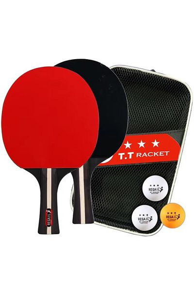 Choice 1set Long handle 1Set Table Tennis Racket 2 Rackets & 3 Balls Table Tennis Paddles Professional Ping