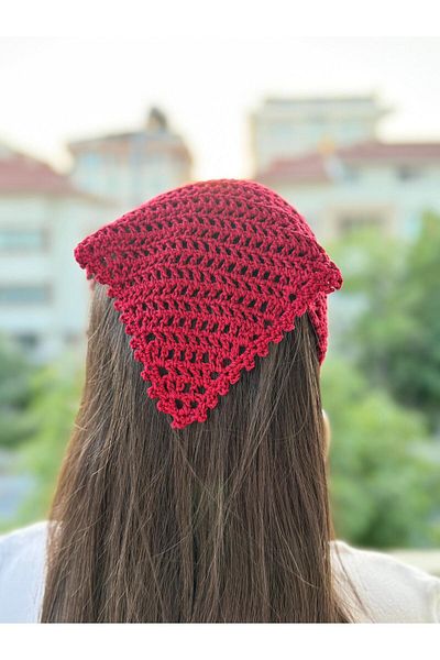 BMU Handmade Knitted Bandana – Breathable Hair Accessory |   Bohemian, Vintage & Stylish Style