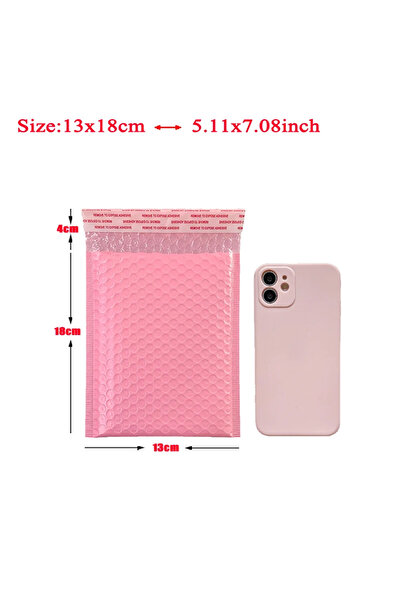 Choice3 13x18cm 20Pcs Pink Green Blue Poly Bubble Mailers Padded Envelopes Se...