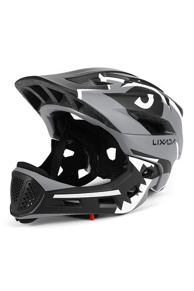 Choice Grey Kids Detachable Full Face Bike helmet Children's Sports Child Cycling mtb Motorcycle Skateboard