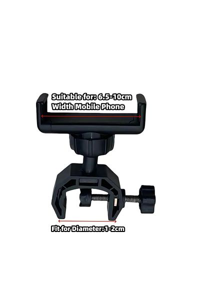 Choice Phone/Mic Stand Universal C-Clip Design 360° Rotating Phone Holder for Boom Arms, Microphone Stands