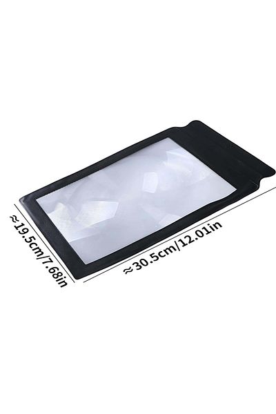Choice Black Bview Art 1Pc A4 Size Portable Magnifying Glass Thin PVC Magnifier Sheet Reading Mobile Phone