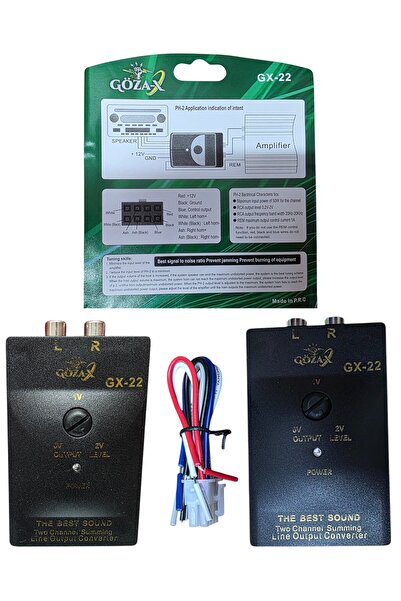 GÖZAX GÖZA-X GX-22 TEK ANFİ DECK ÇEVİRİCİ DÖNÜŞTÜRÜCÜ PROFESYONEL 5 V ÇIKIŞLI PARAZİT YAPTIRMAZ